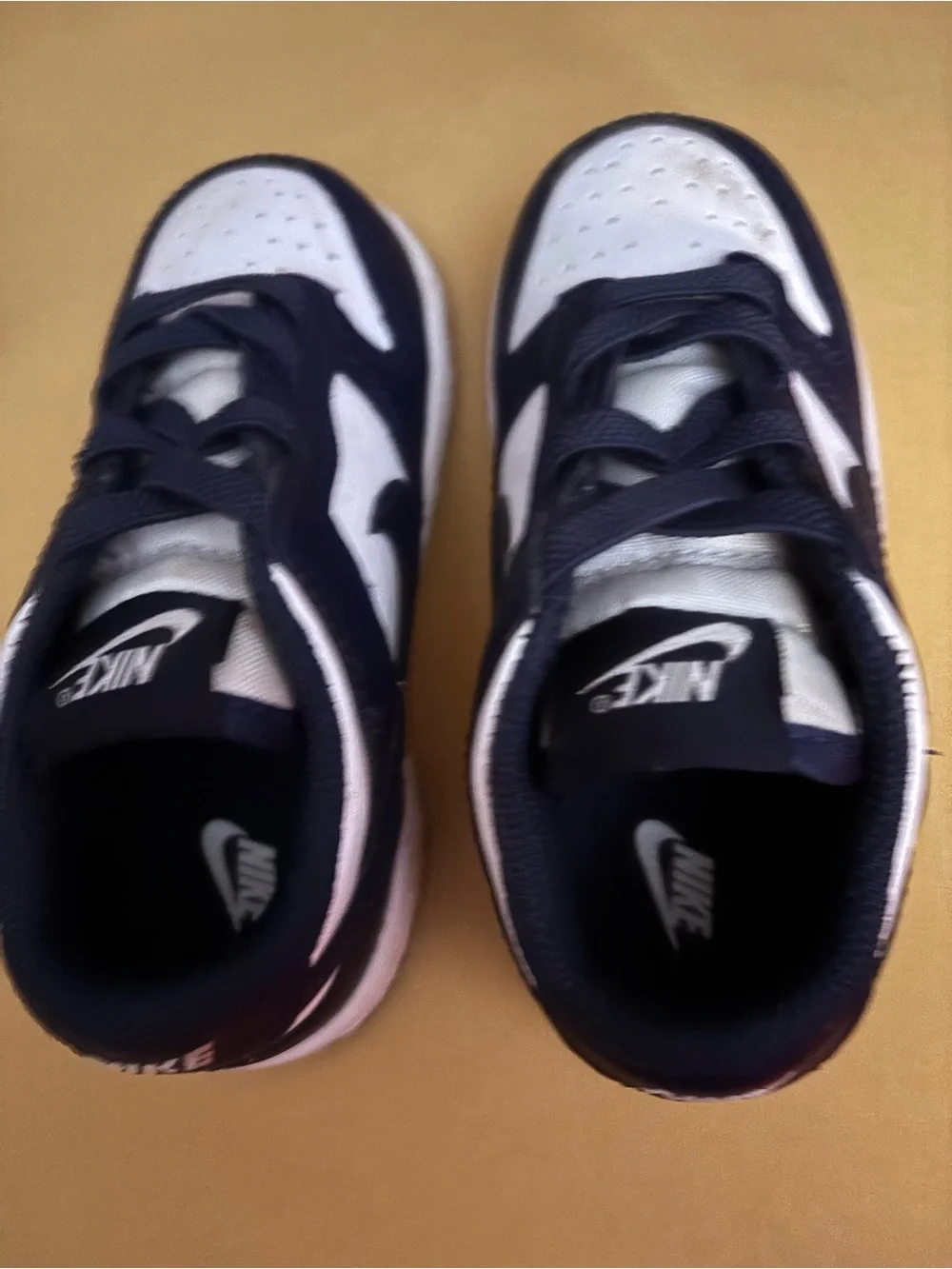 Nike Kids' Navy and White Low-Top Sneakers size Toddler 7c Nike Dunks